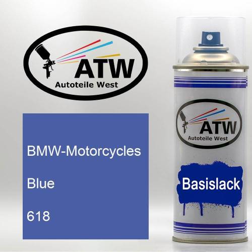 BMW-Motorcycles, Blue, 618: 400ml Sprühdose, von ATW Autoteile West.