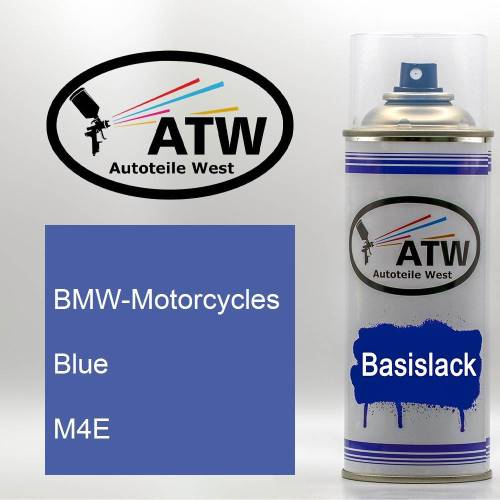 BMW-Motorcycles, Blue, M4E: 400ml Sprühdose, von ATW Autoteile West.