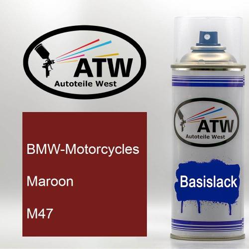 BMW-Motorcycles, Maroon, M47: 400ml Sprühdose, von ATW Autoteile West.