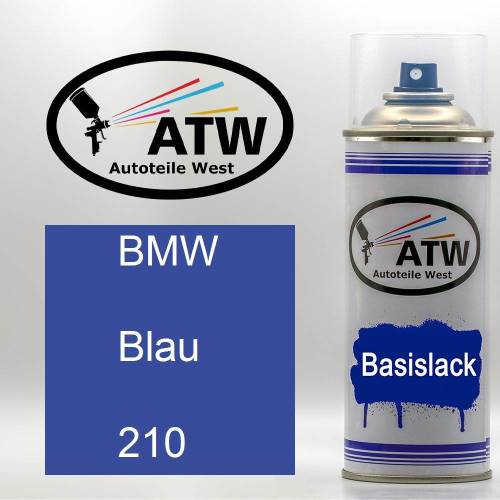 BMW, Blau, 210: 400ml Sprühdose, von ATW Autoteile West.