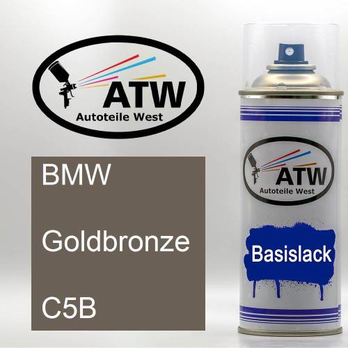 BMW, Goldbronze, C5B: 400ml Sprühdose, von ATW Autoteile West.