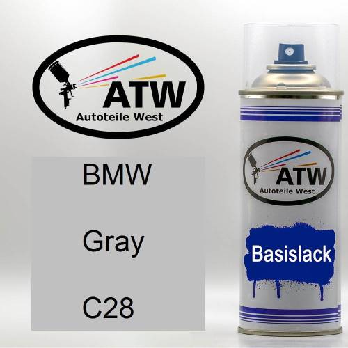 BMW, Gray, C28: 400ml Sprühdose, von ATW Autoteile West.