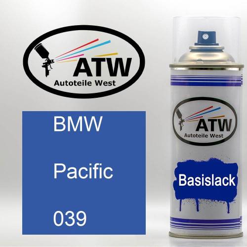 BMW, Pacific, 039: 400ml Sprühdose, von ATW Autoteile West.