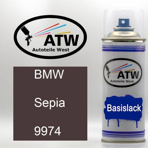 BMW, Sepia, 9974: 400ml Sprühdose, von ATW Autoteile West.