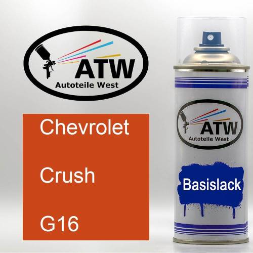 Chevrolet, Crush, G16: 400ml Sprühdose, von ATW Autoteile West.