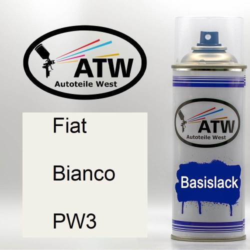 Fiat, Bianco, PW3: 400ml Sprühdose, von ATW Autoteile West.