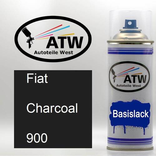 Fiat, Charcoal, 900: 400ml Sprühdose, von ATW Autoteile West.