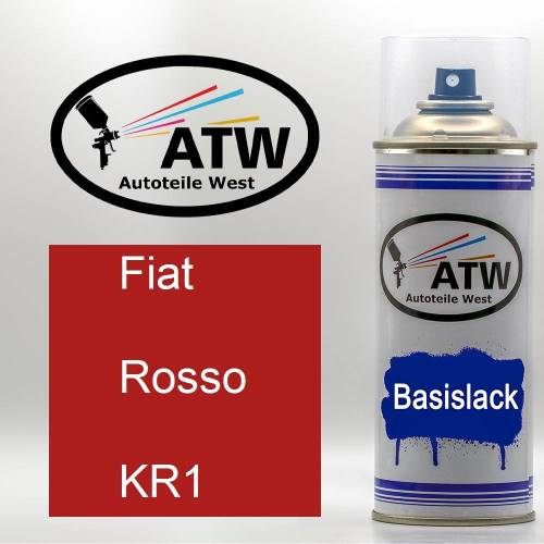 Fiat, Rosso, KR1: 400ml Sprühdose, von ATW Autoteile West.