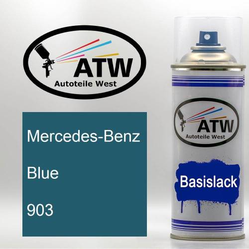 Mercedes-Benz, Blue, 903: 400ml Sprühdose, von ATW Autoteile West.