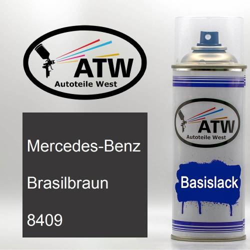 Mercedes-Benz, Brasilbraun, 8409: 400ml Sprühdose, von ATW Autoteile West.