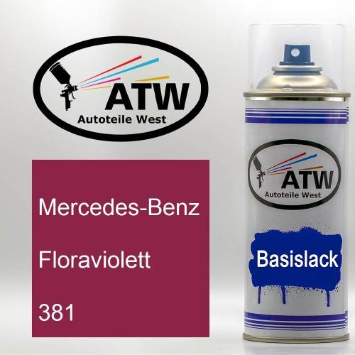 Mercedes-Benz, Floraviolett, 381: 400ml Sprühdose, von ATW Autoteile West.