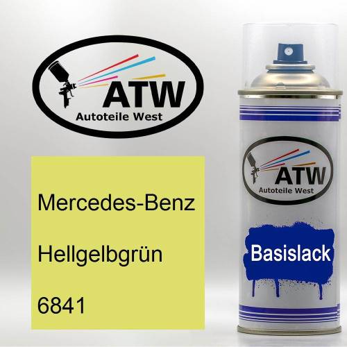 Mercedes-Benz, Hellgelbgrün, 6841: 400ml Sprühdose, von ATW Autoteile West.