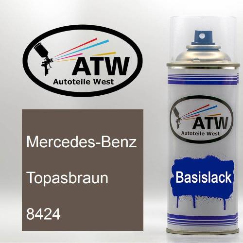 Mercedes-Benz, Topasbraun, 8424: 400ml Sprühdose, von ATW Autoteile West.