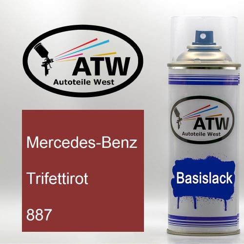 Mercedes-Benz, Trifettirot, 887: 400ml Sprühdose, von ATW Autoteile West.