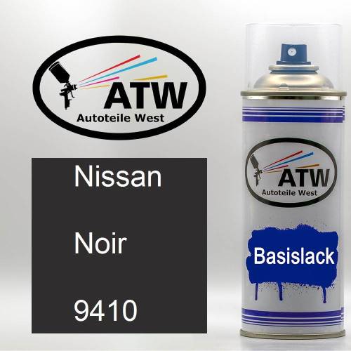 Nissan, Noir, 9410: 400ml Sprühdose, von ATW Autoteile West.