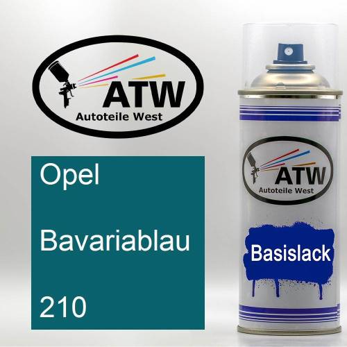 Opel, Bavariablau, 210: 400ml Sprühdose, von ATW Autoteile West.