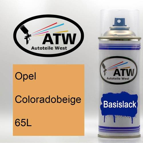 Opel, Coloradobeige, 65L: 400ml Sprühdose, von ATW Autoteile West.