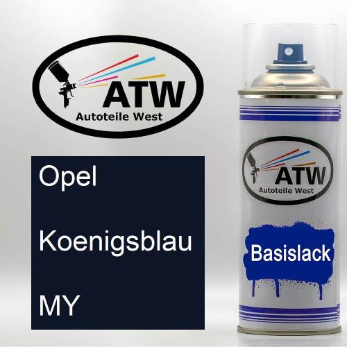 Opel, Koenigsblau, MY: 400ml Sprühdose, von ATW Autoteile West.