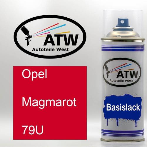 Opel, Magmarot, 79U: 400ml Sprühdose, von ATW Autoteile West.