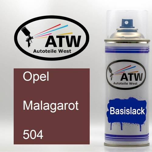 Opel, Malagarot, 504: 400ml Sprühdose, von ATW Autoteile West.