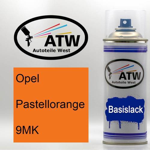 Opel, Pastellorange, 9MK: 400ml Sprühdose, von ATW Autoteile West.