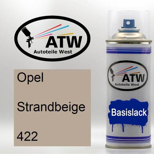 Opel, Strandbeige, 422: 400ml Sprühdose, von ATW Autoteile West.