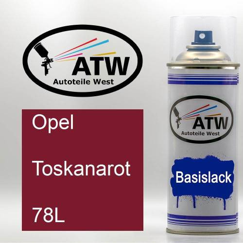 Opel, Toskanarot, 78L: 400ml Sprühdose, von ATW Autoteile West.