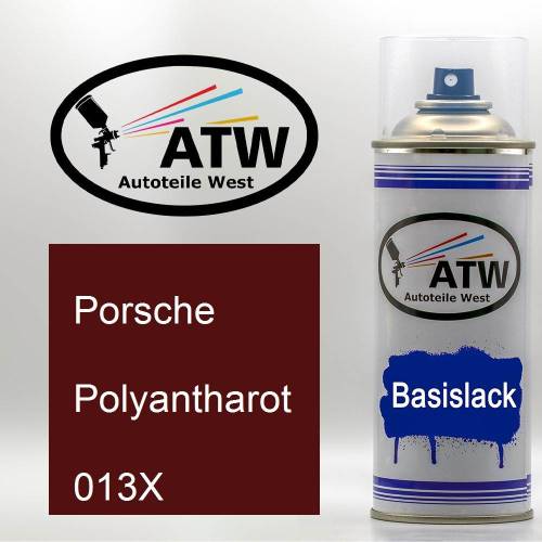 Porsche, Polyantharot, 013X: 400ml Sprühdose, von ATW Autoteile West.
