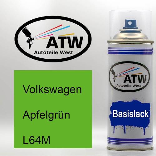 Volkswagen, Apfelgrün, L64M: 400ml Sprühdose, von ATW Autoteile West.