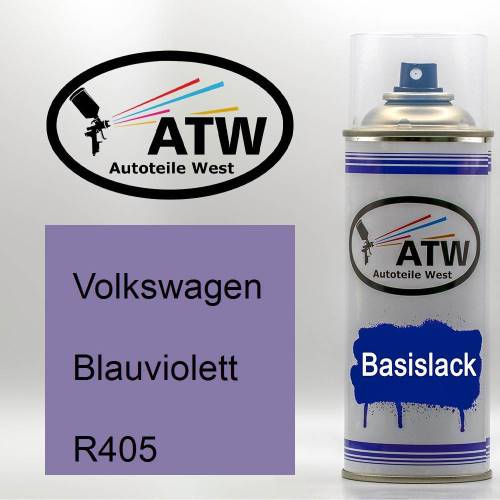 Volkswagen, Blauviolett, R405: 400ml Sprühdose, von ATW Autoteile West.