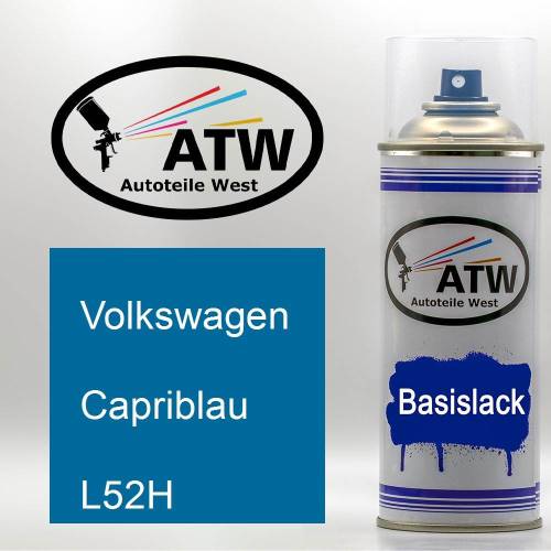 Volkswagen, Capriblau, L52H: 400ml Sprühdose, von ATW Autoteile West.