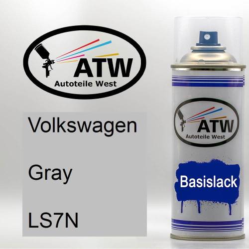 Volkswagen, Gray, LS7N: 400ml Sprühdose, von ATW Autoteile West.