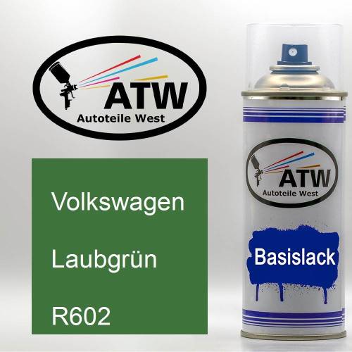 Volkswagen, Laubgrün, R602: 400ml Sprühdose, von ATW Autoteile West.