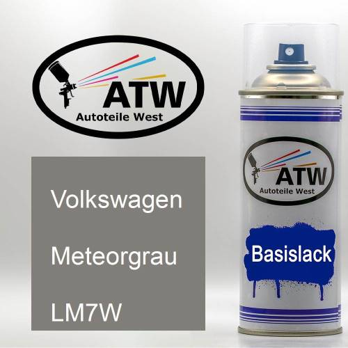 Volkswagen, Meteorgrau, LM7W: 400ml Sprühdose, von ATW Autoteile West.