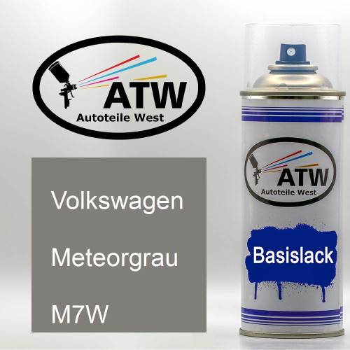 Volkswagen, Meteorgrau, M7W: 400ml Sprühdose, von ATW Autoteile West.