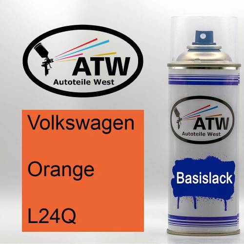 Volkswagen, Orange, L24Q: 400ml Sprühdose, von ATW Autoteile West.