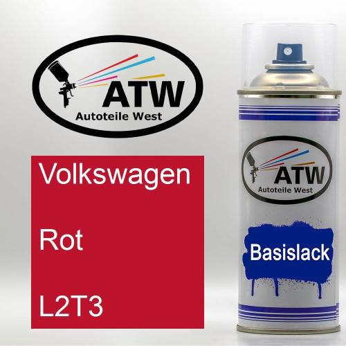 Volkswagen, Rot, L2T3: 400ml Sprühdose, von ATW Autoteile West.