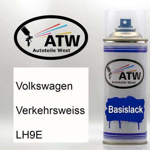 Volkswagen, Verkehrsweiss, LH9E: 400ml Sprühdose, von ATW Autoteile West.