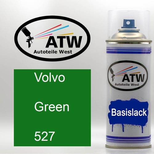 Volvo, Green, 527: 400ml Sprühdose, von ATW Autoteile West.
