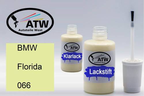 BMW, Florida, 066: 20ml Lackstift + 20ml Klarlack - Set, von ATW Autoteile West.