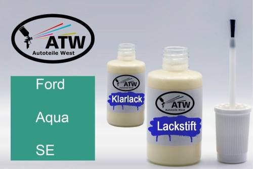 Ford, Aqua, SE: 20ml Lackstift + 20ml Klarlack - Set, von ATW Autoteile West.