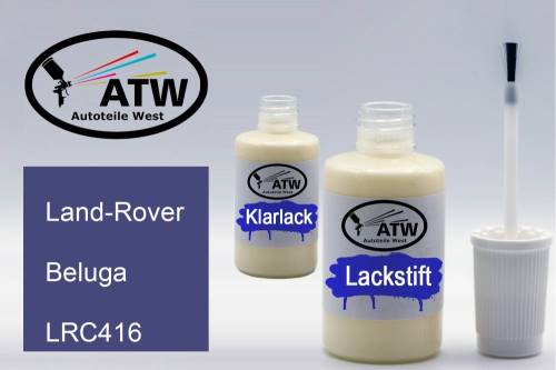 Land-Rover, Beluga, LRC416: 20ml Lackstift + 20ml Klarlack - Set, von ATW Autoteile West.