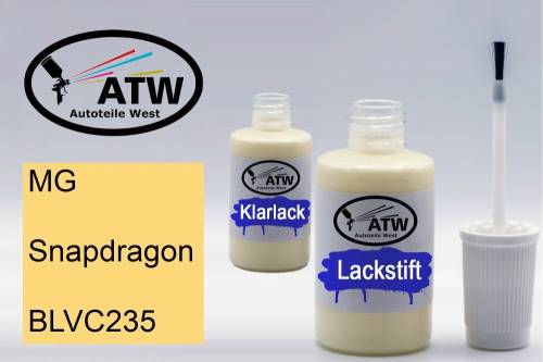 MG, Snapdragon, BLVC235: 20ml Lackstift + 20ml Klarlack - Set, von ATW Autoteile West.