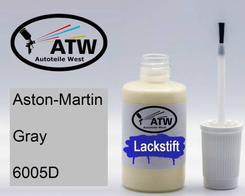 Aston-Martin, Gray, 6005D: 20ml Lackstift, von ATW Autoteile West.