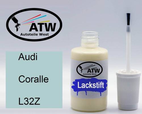 Audi, Coralle, L32Z: 20ml Lackstift, von ATW Autoteile West.