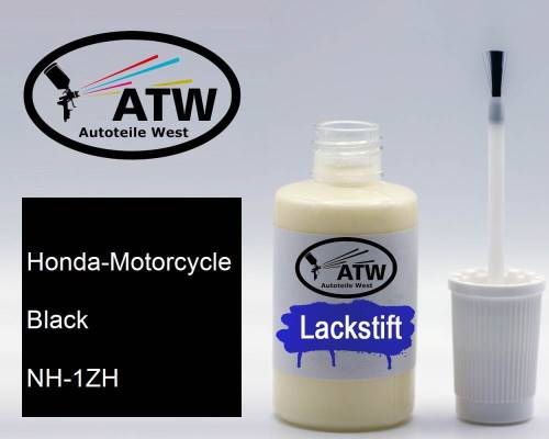 Honda-Motorcycle, Black, NH-1ZH: 20ml Lackstift, von ATW Autoteile West.