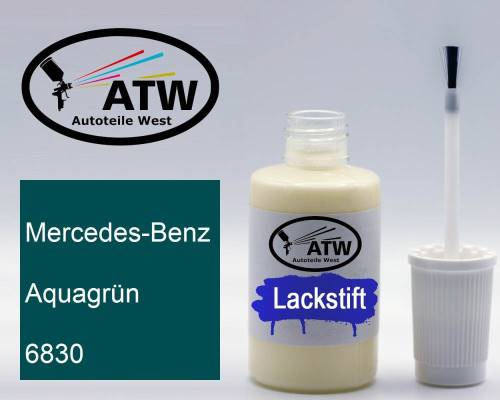 Mercedes-Benz, Aquagrün, 6830: 20ml Lackstift, von ATW Autoteile West.