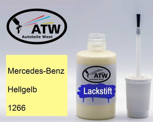 Mercedes-Benz, Hellgelb, 1266: 20ml Lackstift, von ATW Autoteile West.