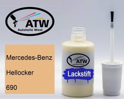 Mercedes-Benz, Hellocker, 690: 20ml Lackstift, von ATW Autoteile West.