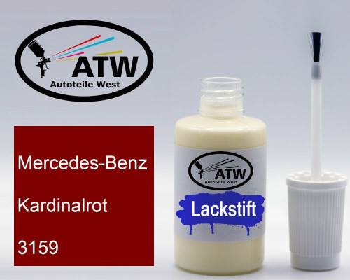 Mercedes-Benz, Kardinalrot, 3159: 20ml Lackstift, von ATW Autoteile West.